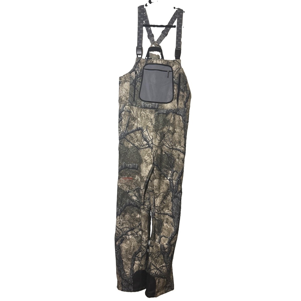 Rare Vintage Sitka Gear Mothwing Mtn Mimicry 2.0 Camo Hunting Bib Size Med Tall